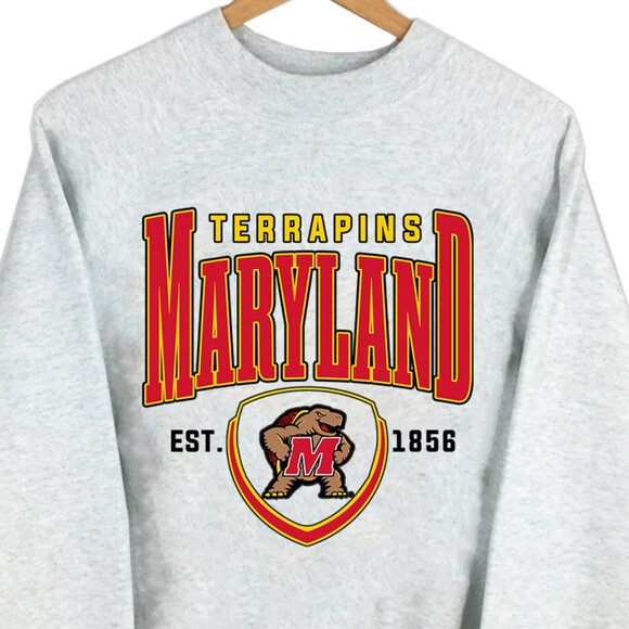 University of Maryland Sweatshirt NCAA Maryland Terrapins Sweatshirt Shirt - Picture 1 of 3